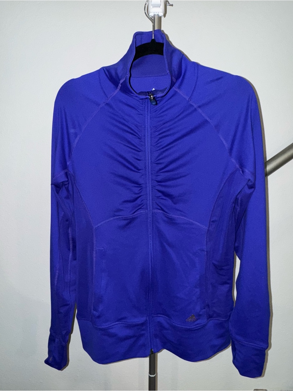 adidas Women’s Athletic Zip Jacket in Royal Blue/Purple Athleisure Comfort Sport